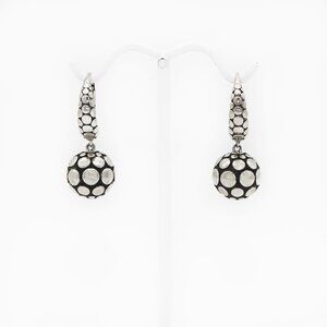 JOHN HARDY 925 Sterling Silver Dot Drop Earrings